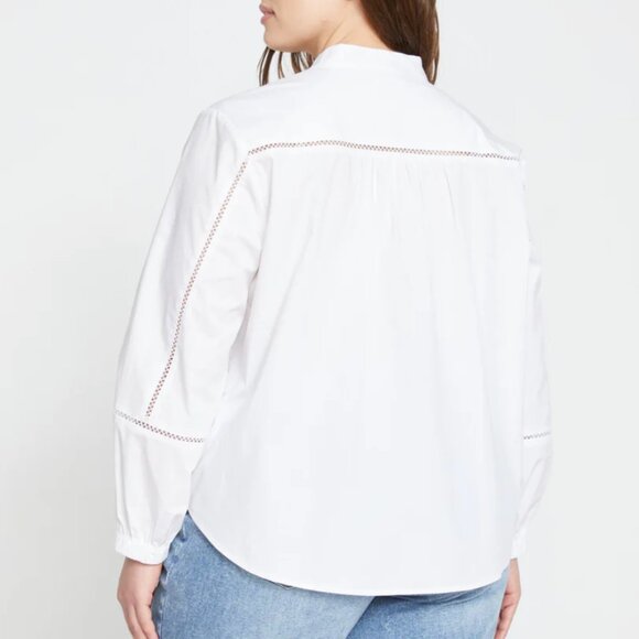 Universal Standard Saint-Honore Poplin Blouse Size XS (10-12) - Picture 4 of 8